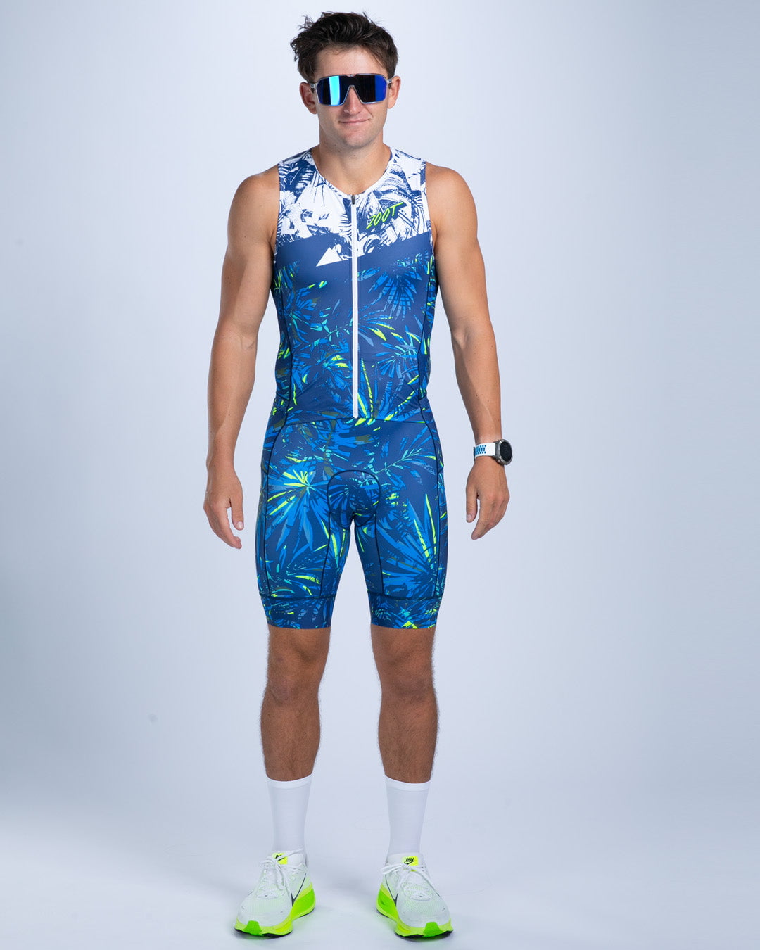Zoot Sports TRI SLEEVELESS RACESUITS Men's Ltd Tri Slvs Fz Racesuit - Island Original