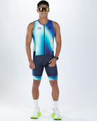 Zoot Sports TRI SLEEVELESS RACESUITS Men's Ltd Tri Slvs Fz Racesuit - Prism