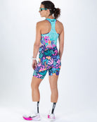 Zoot Sports TRI SLEEVELESS RACESUITS Women's Ltd Tri Slvs Fz Racesuit - Florescence