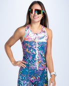 Zoot Sports TRI SLEEVELESS RACESUITS Women's Ltd Tri Slvs Fz Racesuit - Island Original