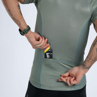 Zoot Sports TRI TOPS Men's Core Tri Aero Jersey - Army Green