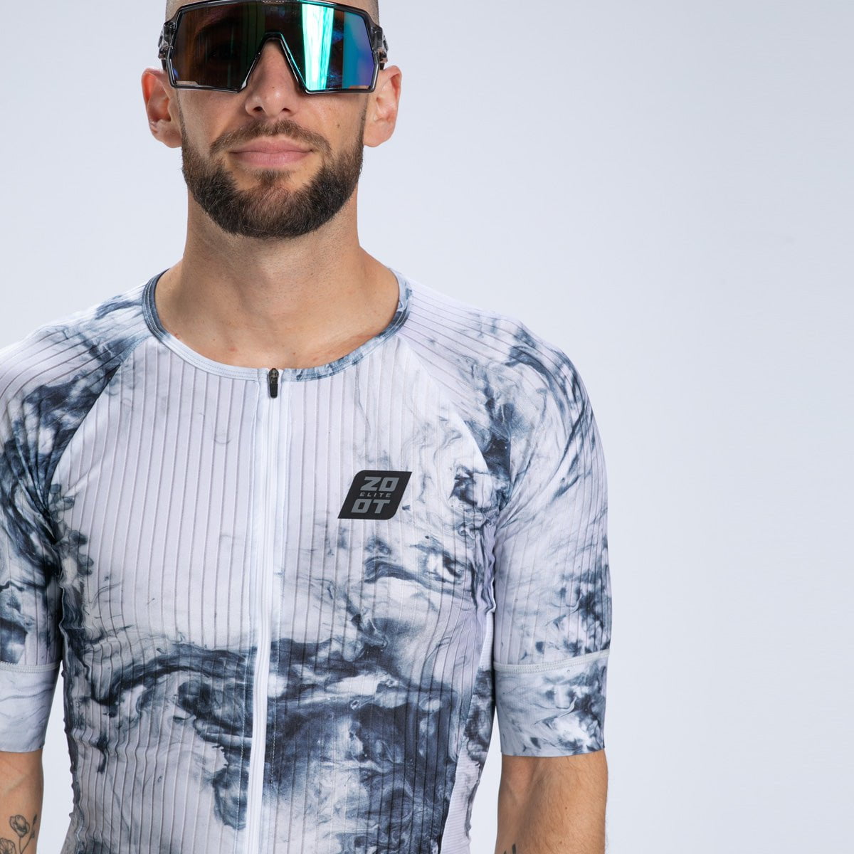 Zoot Sports TRI TOPS Men's Elite Tri Aero Jersey - Vapor White