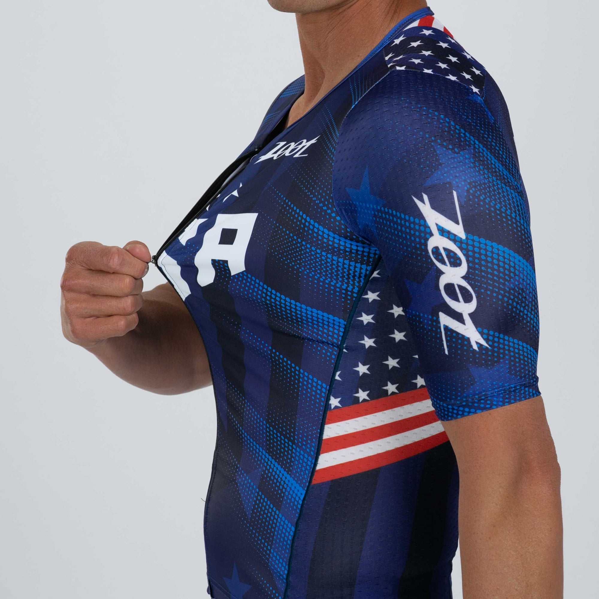 Zoot Sports TRI TOPS Men's Ltd Tri Aero Jersey  - RWB