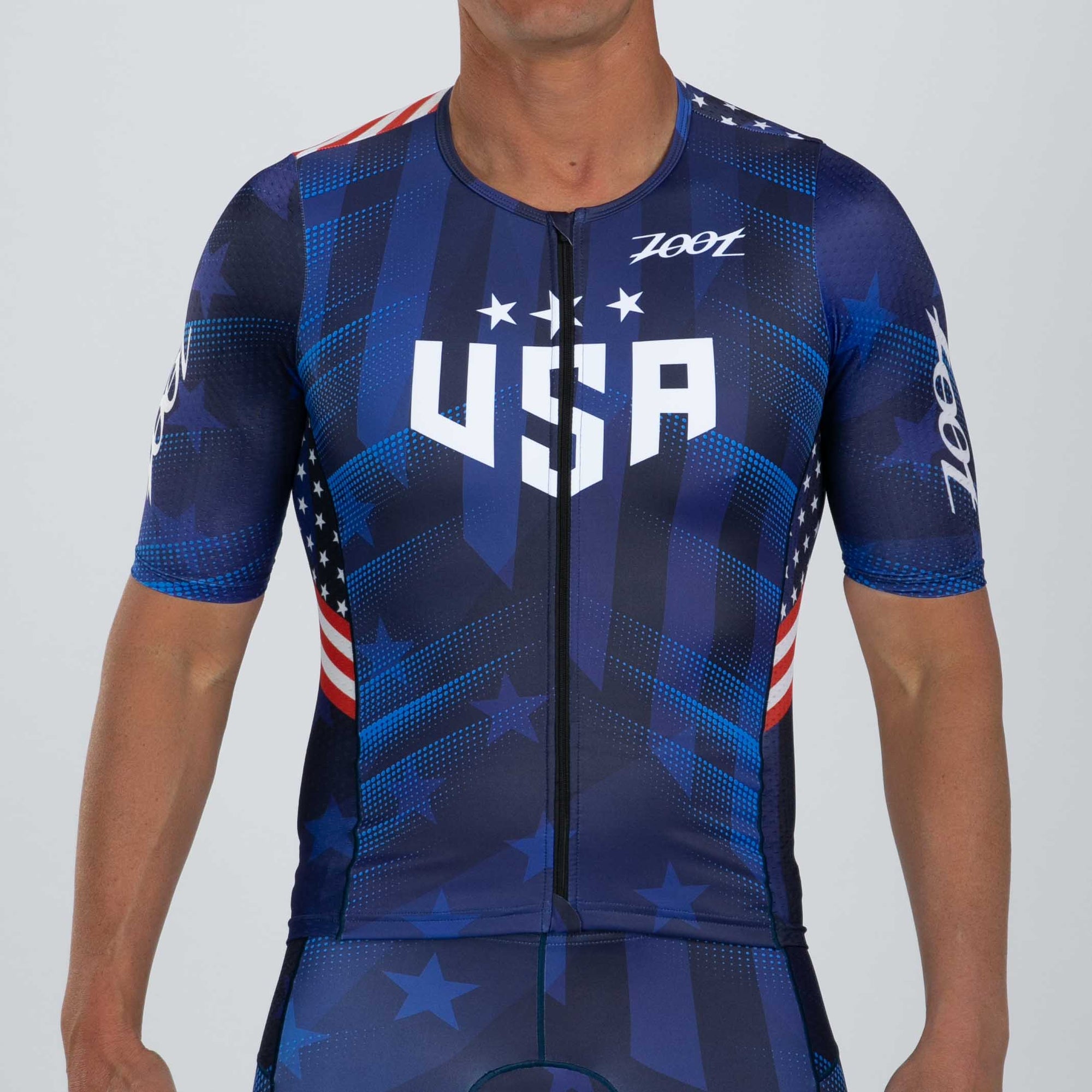 Zoot Sports TRI TOPS Men's Ltd Tri Aero Jersey  - RWB