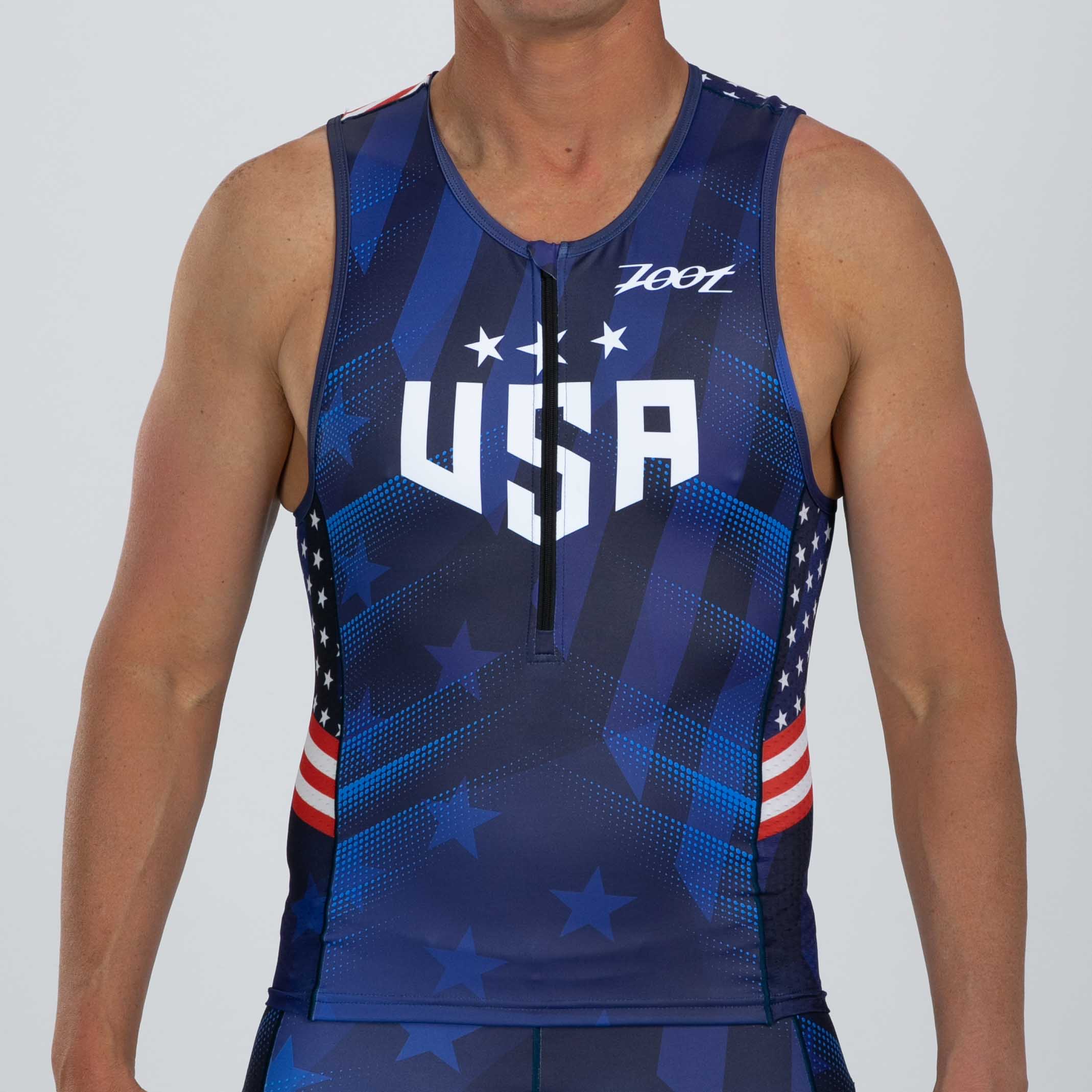 Zoot Sports TRI TOPS Men's Ltd Tri Tank - RWB