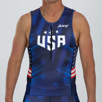 Zoot Sports TRI TOPS Men's Ltd Tri Tank - RWB