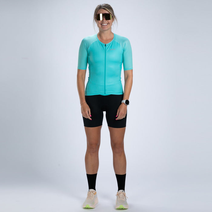 Zoot Sports TRI TOPS Women's Core Tri Jersey - Aqua Blue