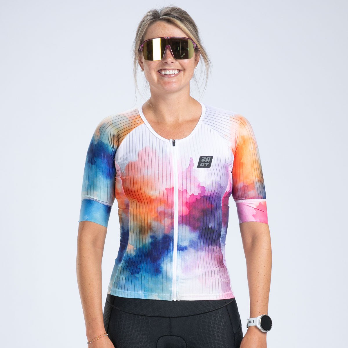 Zoot Sports TRI TOPS Women's Elite Tri Aero Jersey - Chromoflow