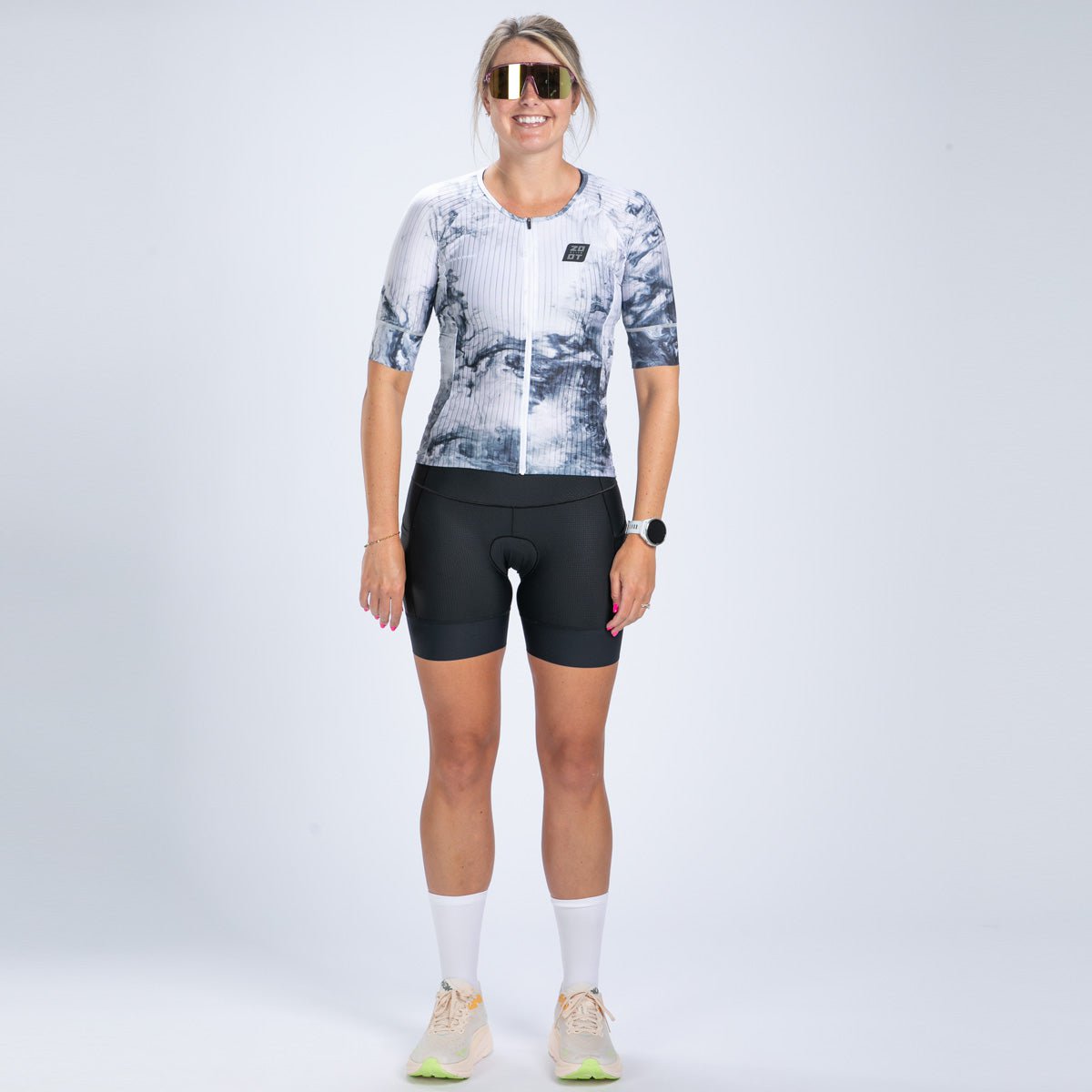 Zoot Sports TRI TOPS Women's Elite Tri Aero Jersey - Vapor White