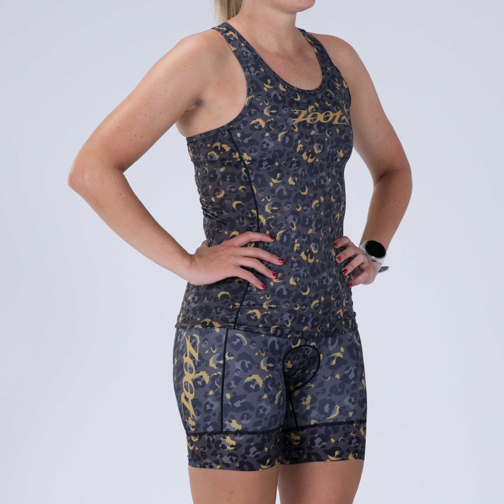 Zoot Sports TRI TOPS Women's Ltd Tri Racerback - Cheetah