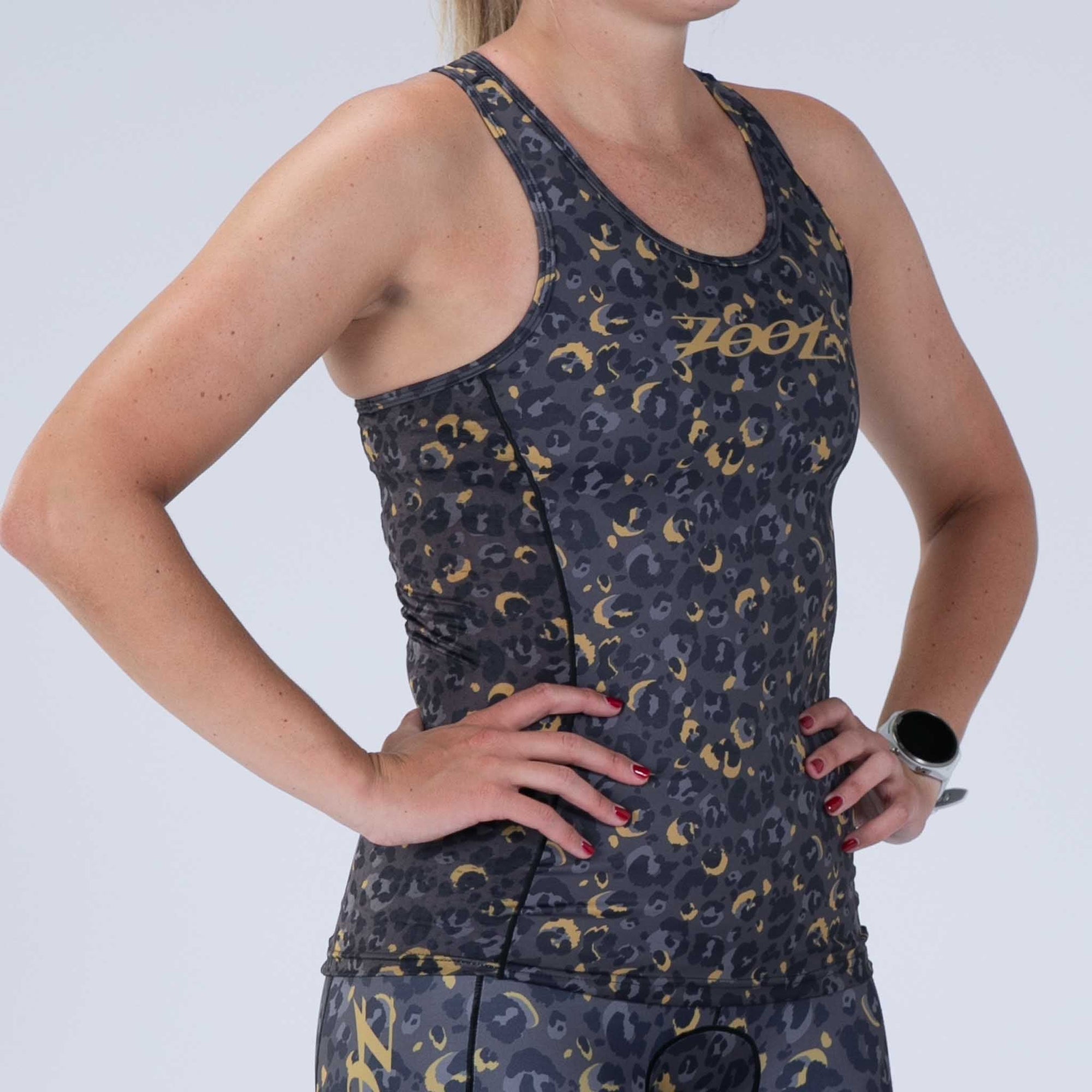 Zoot Sports TRI TOPS Women's Ltd Tri Racerback - Cheetah