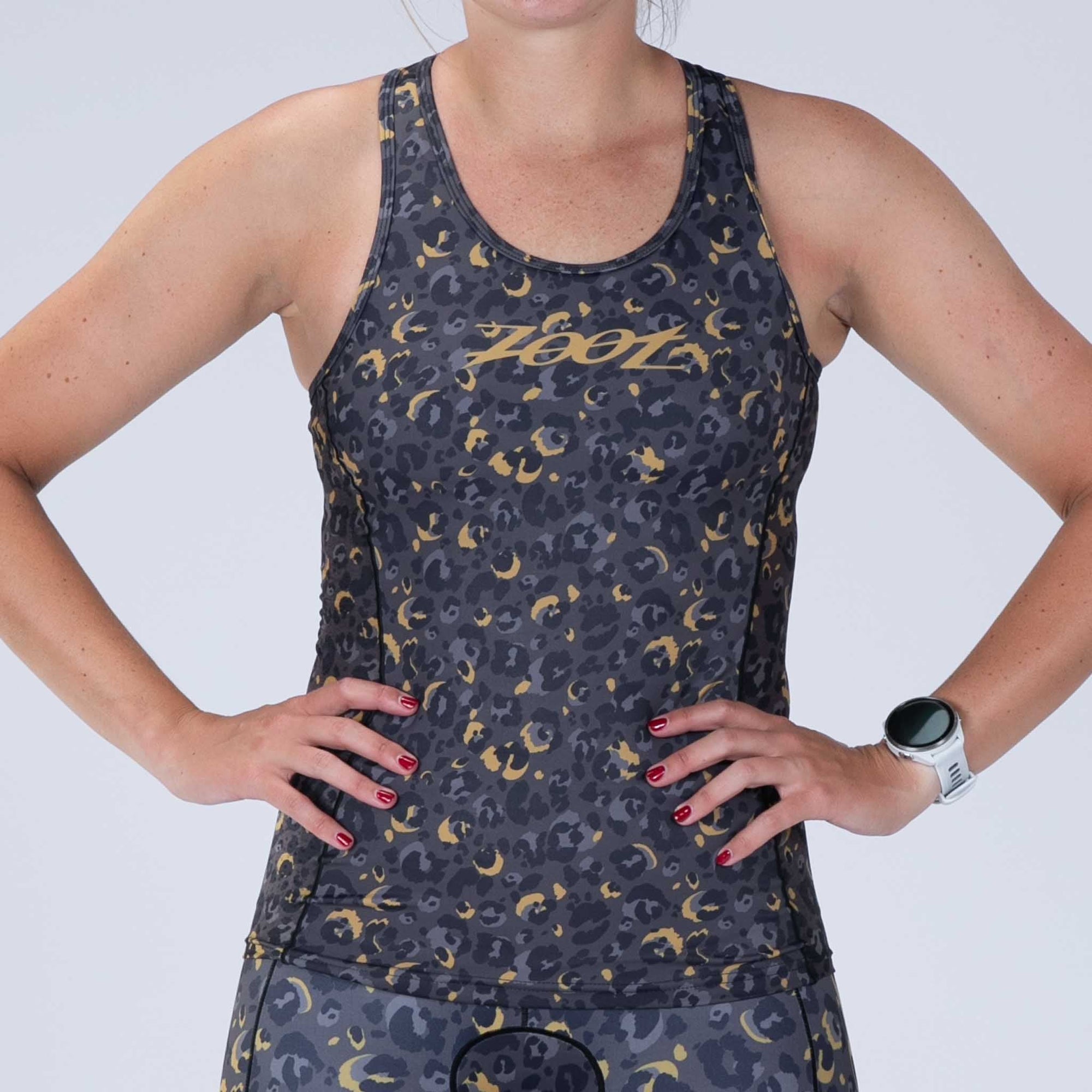 Zoot Sports TRI TOPS Women's Ltd Tri Racerback - Cheetah