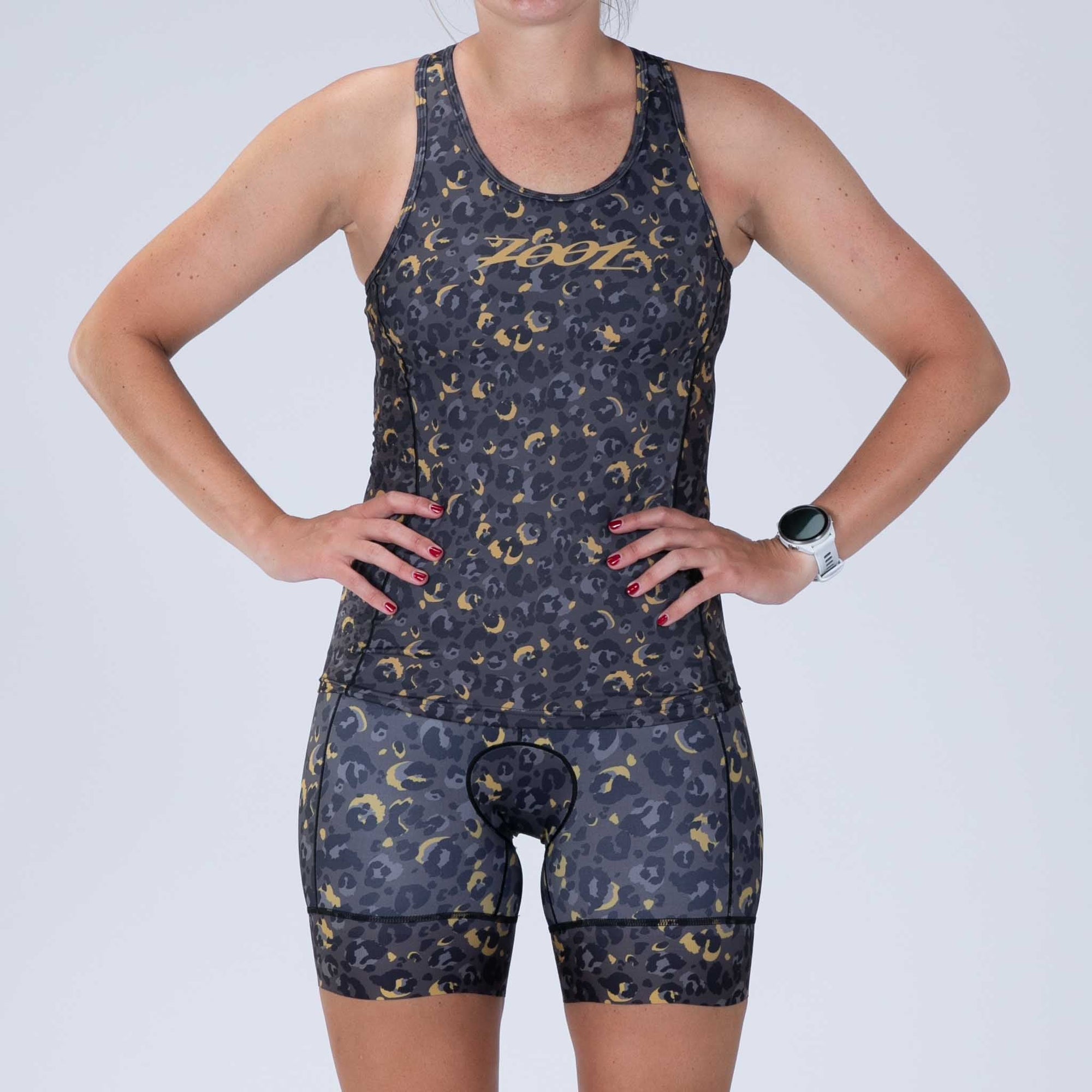 Zoot Sports TRI TOPS Women's Ltd Tri Racerback - Cheetah