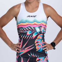 Zoot Sports TRI TOPS Women's Ltd Tri Racerback - Koa Tropical