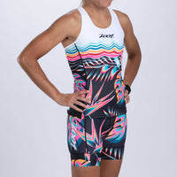 Zoot Sports TRI TOPS Women's Ltd Tri Racerback - Koa Tropical