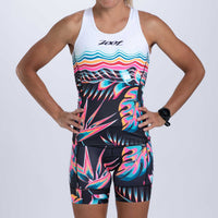 Zoot Sports TRI TOPS Women's Ltd Tri Racerback - Koa Tropical