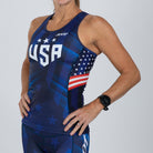 Zoot Sports TRI TOPS Women's Ltd Tri Racerback - RWB