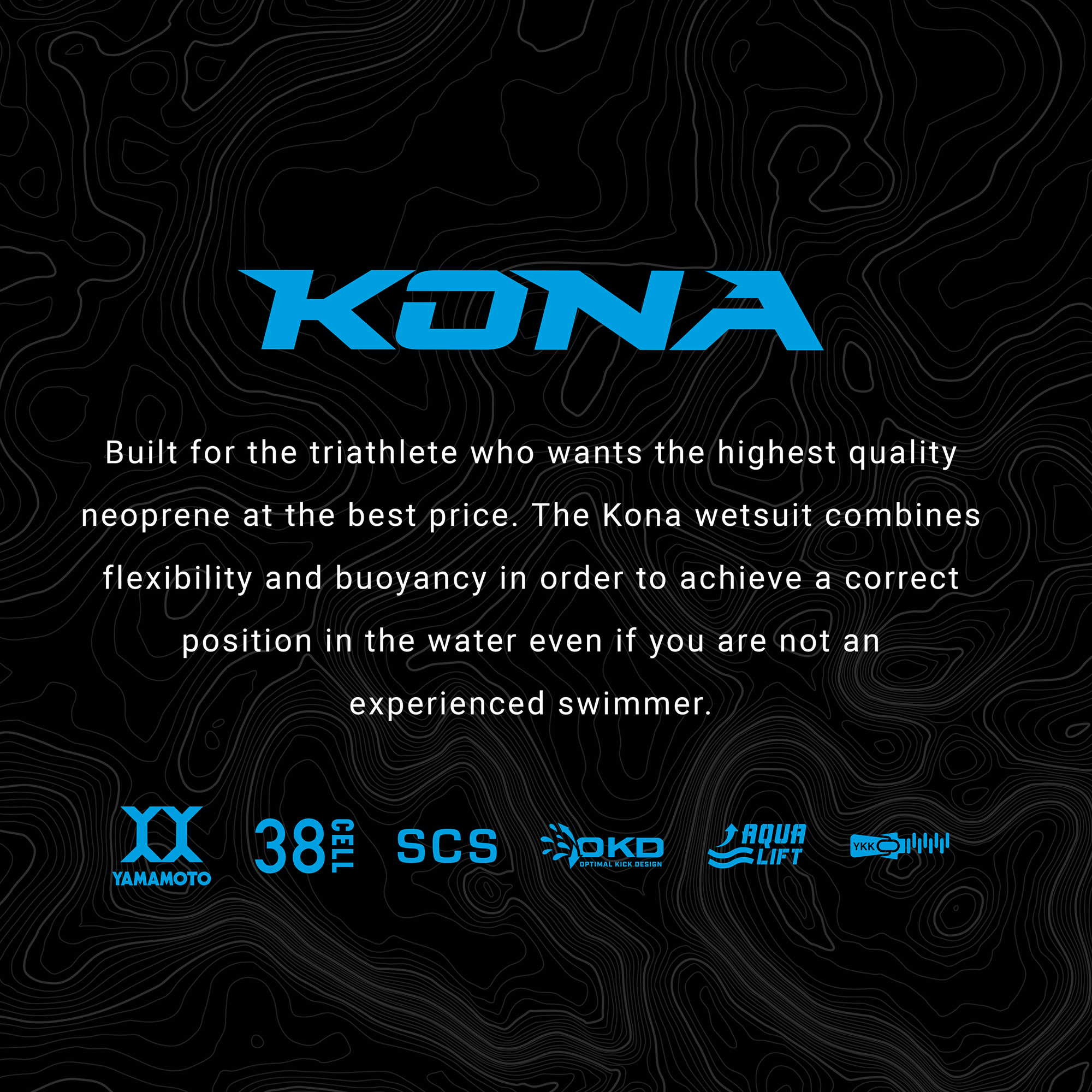 Men's Kona 2.0 Wetsuit- Ocean Blue