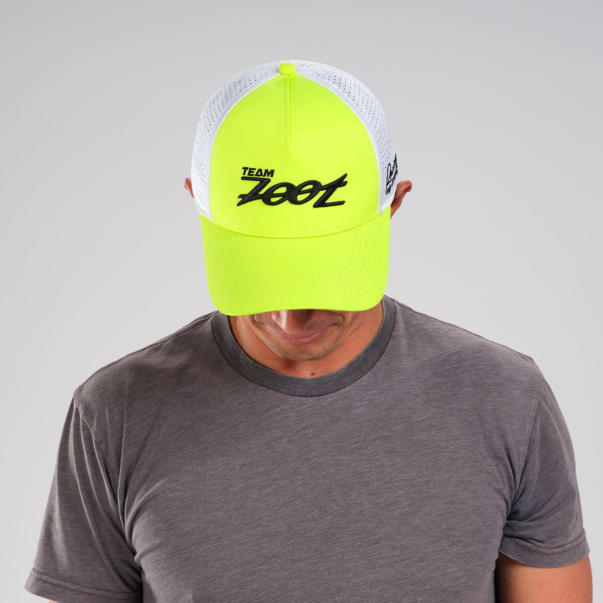 Team Zoot HATS Team Zoot Technical Curved Bill Hat - Neon Yellow