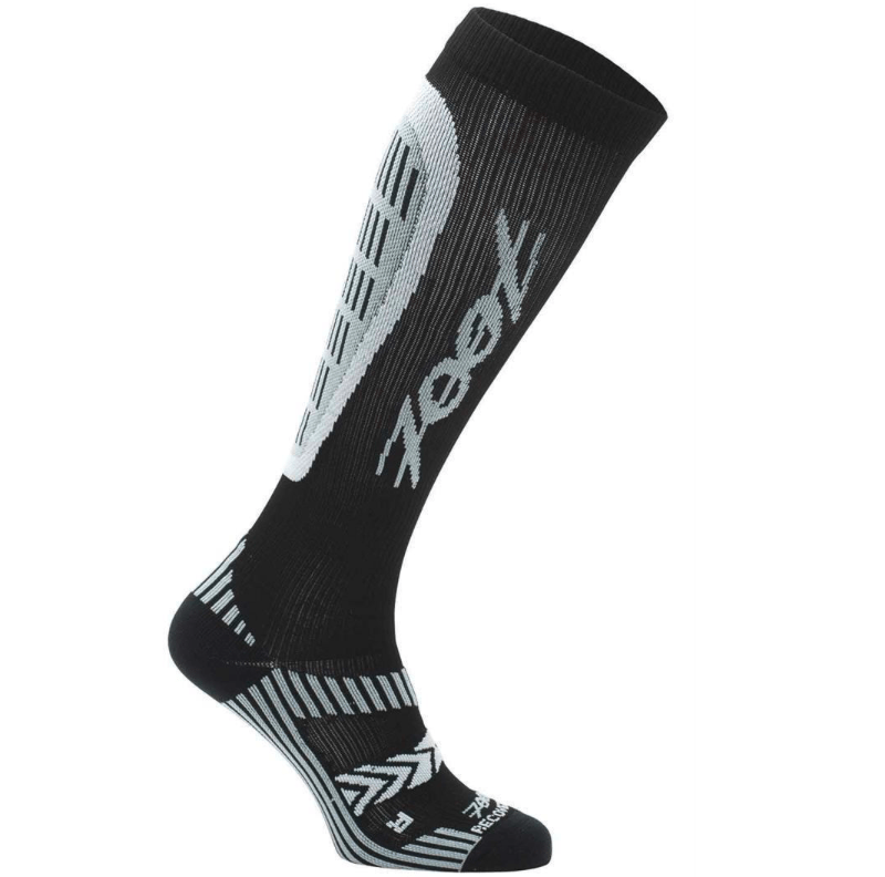 Zoot Sports COMPRESSION MENS ULTRA RECOVERY 2.0 CRX SOCK - BLACK GRAPHITE