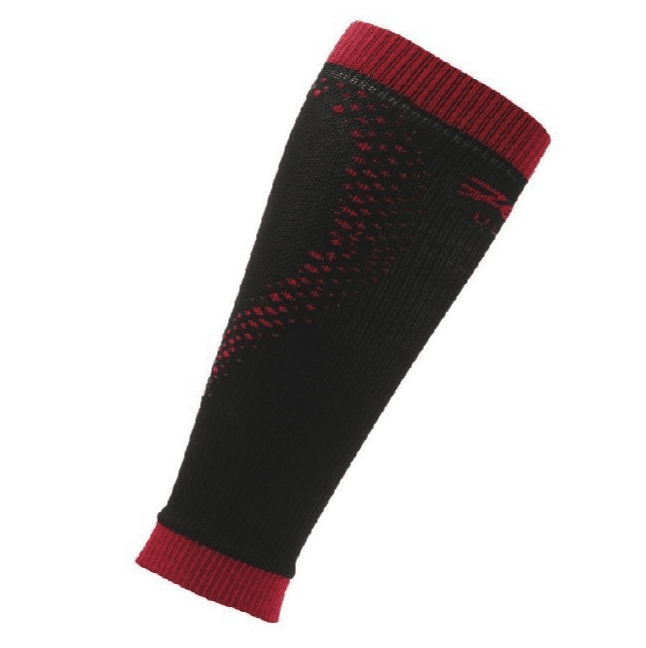 Calf Sleeves, White, Red and Blue Stripe - XS
