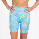 Zoot Sports CYCLE BOTTOMS WOMENS LTD CYCLE HIGH WAIST SHORT - LIVE ALOHA