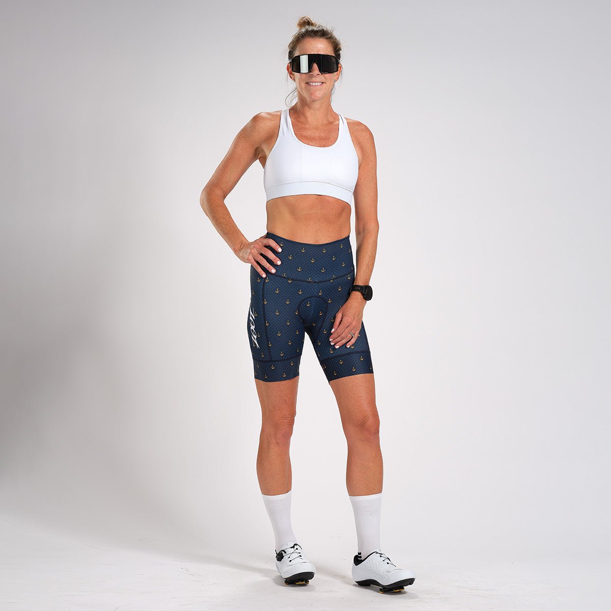 Zoot Sports CYCLE BOTTOMS WOMENS LTD HIGH WAIST CYCLE SHORT - ANCHORS AWAY