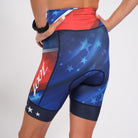 Zoot Sports CYCLE BOTTOMS WOMENS LTD HIGH WAIST CYCLE SHORT - TEAM USA