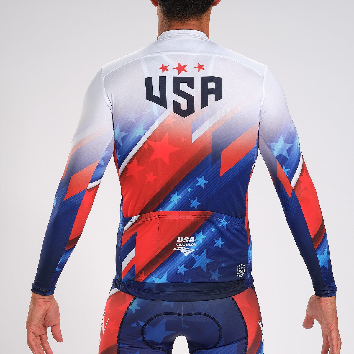 Zoot Sports CYCLE TOPS MENS LTD CYCLE SUN STOP LS JERSEY - TEAM USA