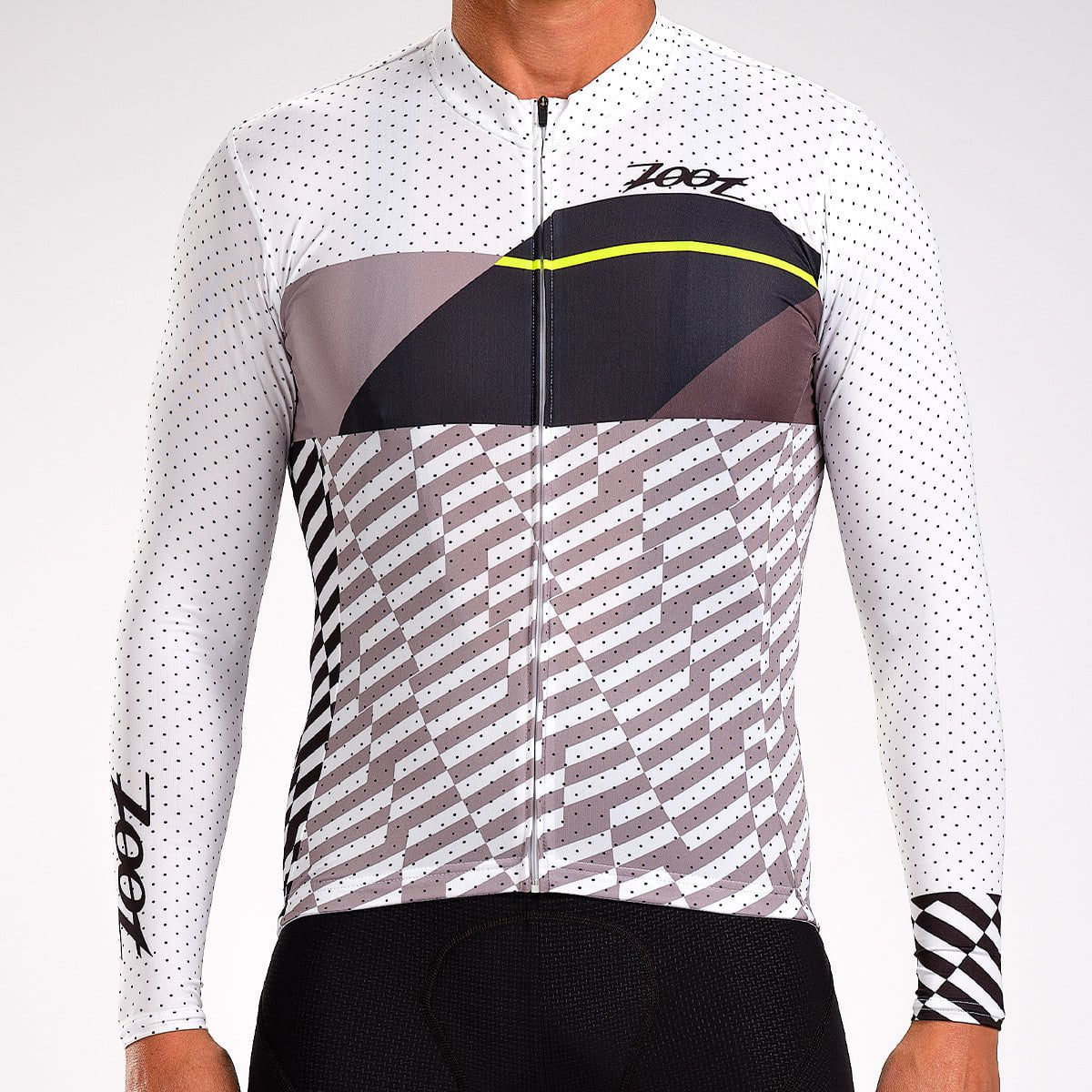 Zoot Sports CYCLE TOPS MENS LTD CYCLE SUN STOP LS JERSEY - WHITE