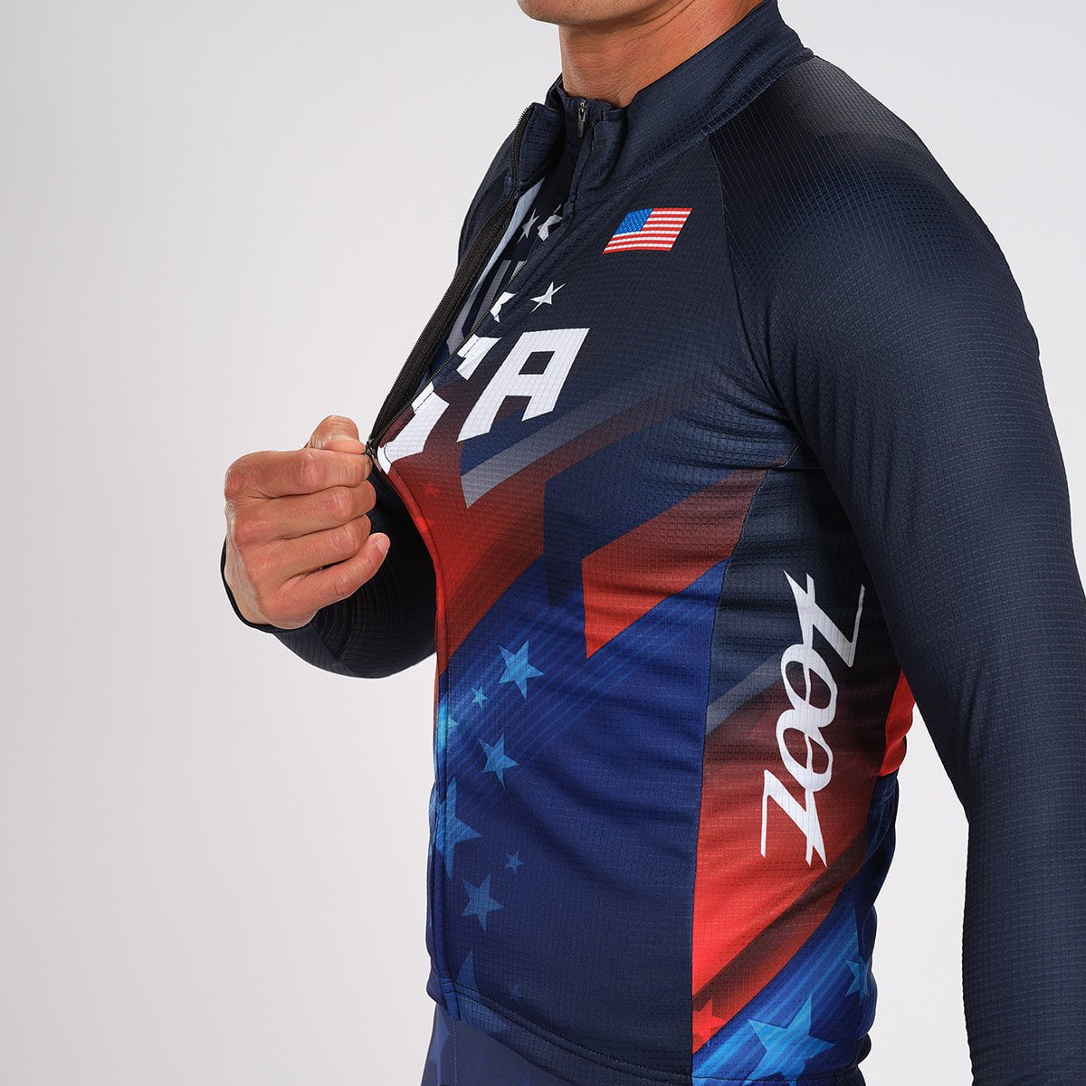 Zoot Sports CYCLE TOPS MENS LTD CYCLE THERMO JERSEY - TEAM USA