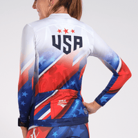 Zoot Sports CYCLE TOPS WOMENS LTD CYCLE SUN STOP LS JERSEY - TEAM USA