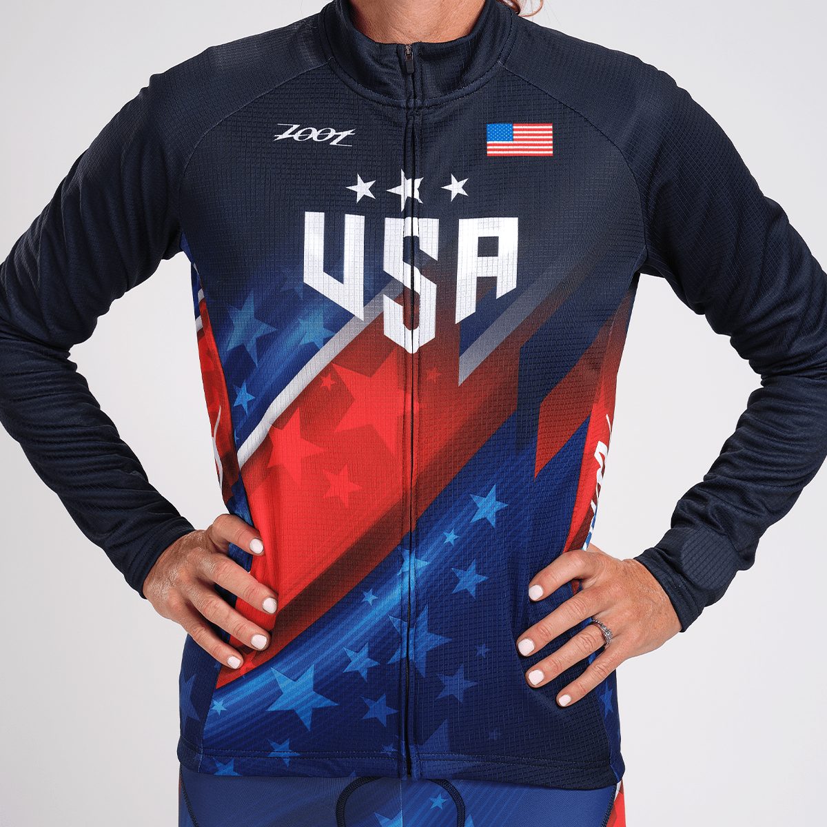 Zoot Sports CYCLE TOPS WOMENS LTD CYCLE THERMO JERSEY - TEAM USA