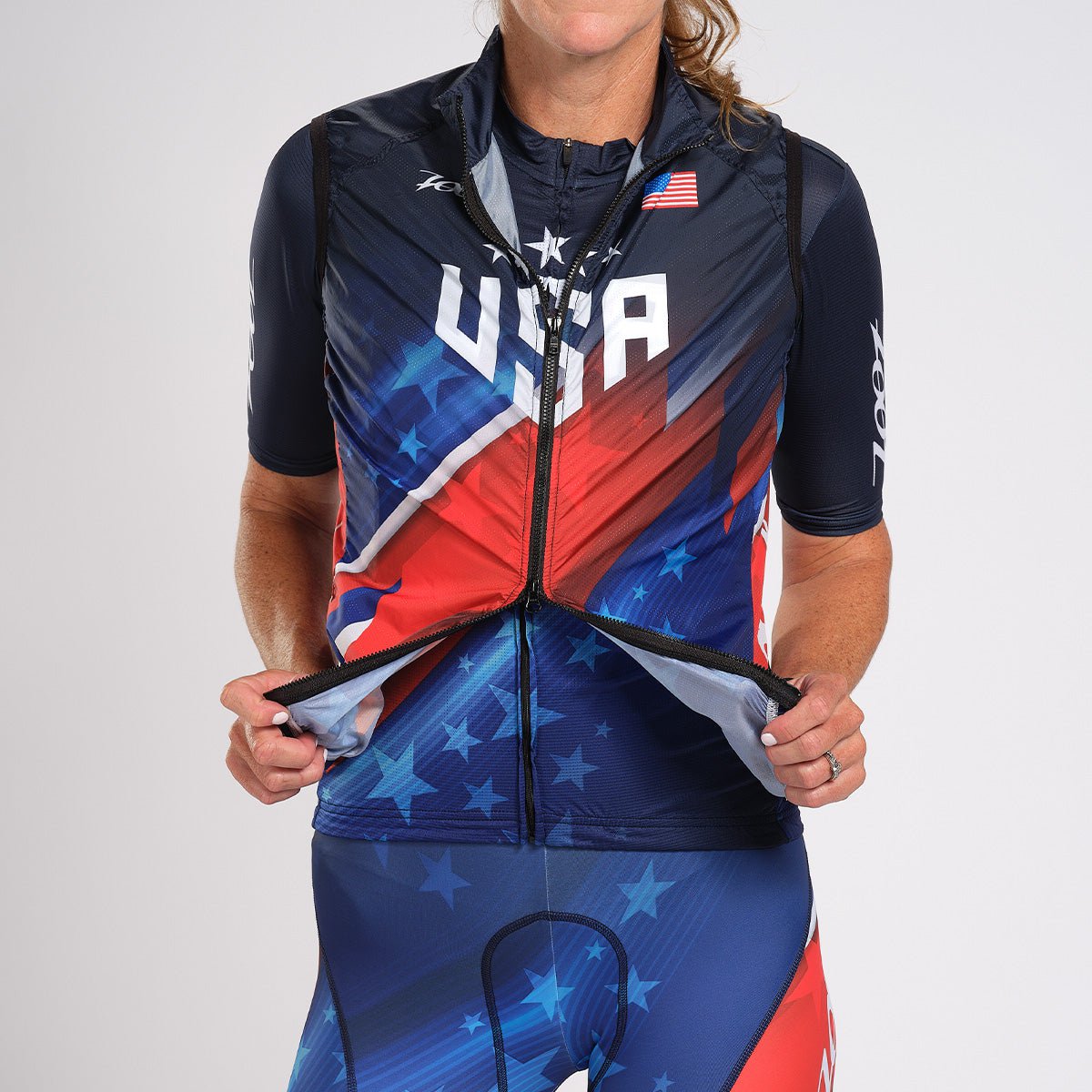 Zoot Sports CYCLE TOPS WOMENS LTD CYCLE VEST - TEAM USA