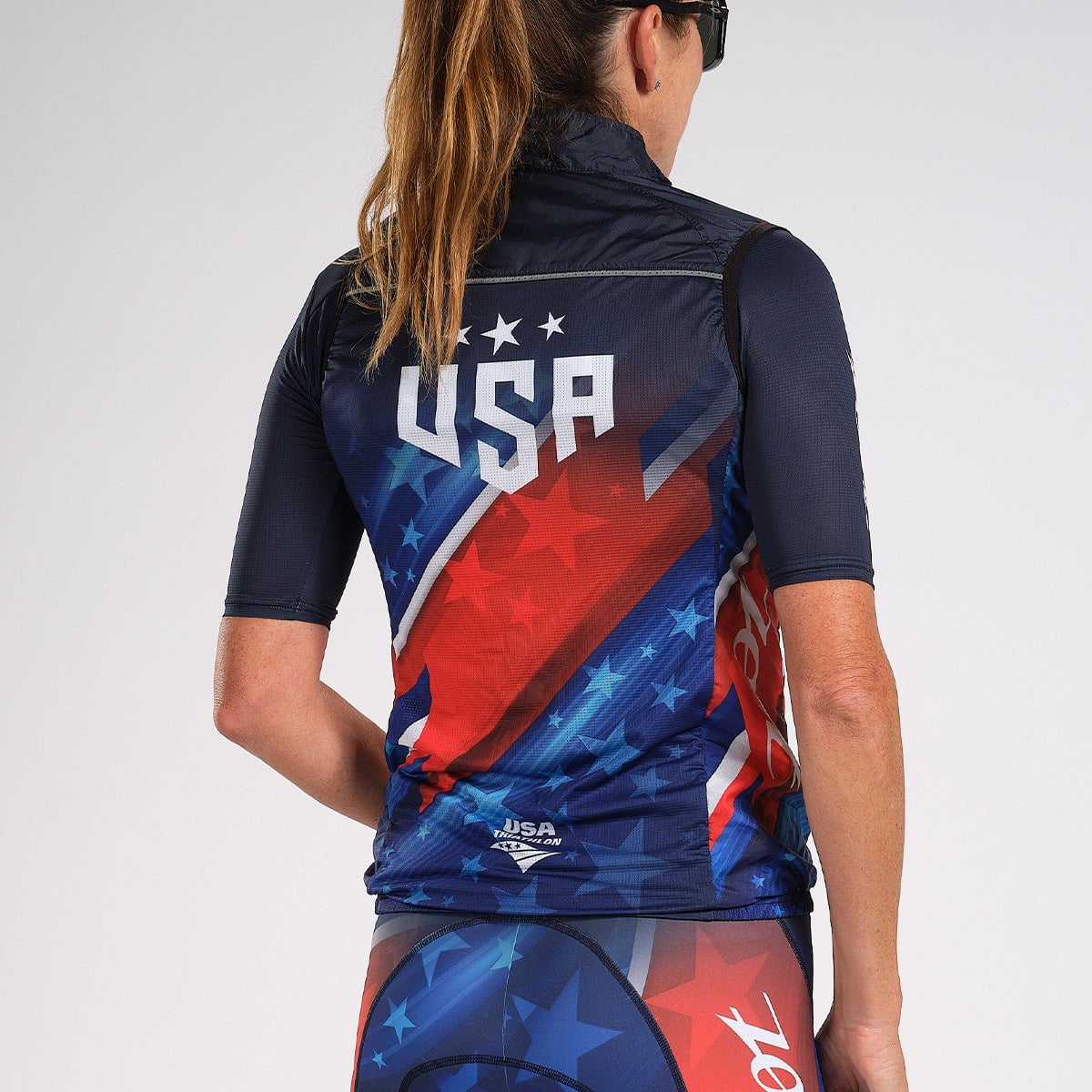 Zoot Sports CYCLE TOPS WOMENS LTD CYCLE VEST - TEAM USA