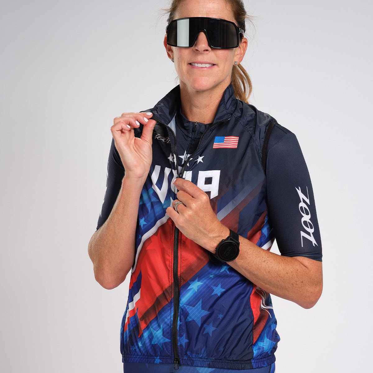 Zoot Sports CYCLE TOPS WOMENS LTD CYCLE VEST - TEAM USA