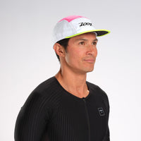 Zoot Sports HEADWEAR OSFA UNISEX TECH 5-PANEL HAT - NEON BLOCK