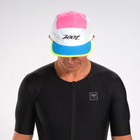 Zoot Sports HEADWEAR OSFA UNISEX TECH 5-PANEL HAT - NEON BLOCK