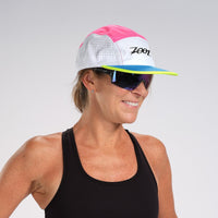 Zoot Sports HEADWEAR OSFA UNISEX TECH 5-PANEL HAT - NEON BLOCK