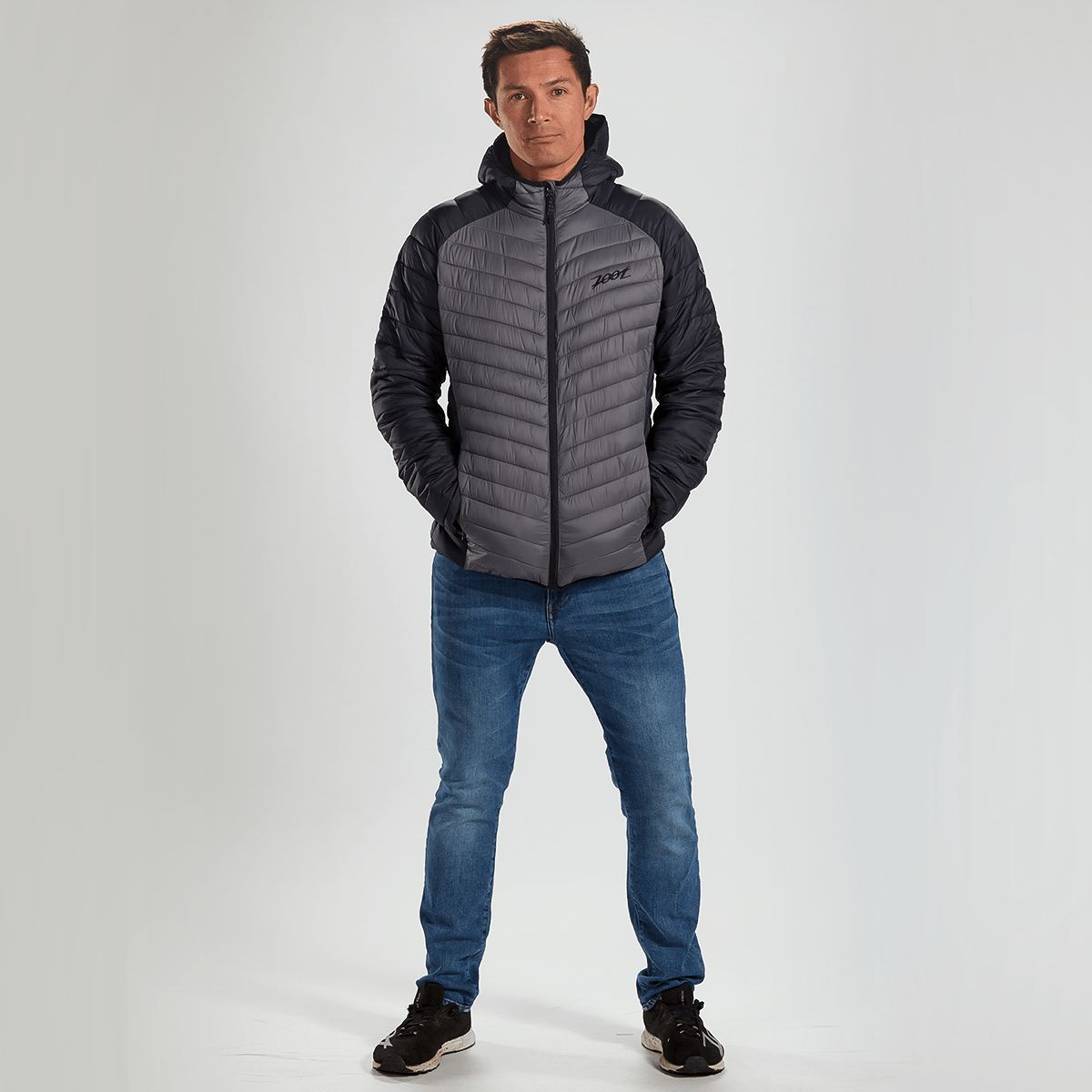 Zoot Sports LIFESTYLE MENS LTD MUANA KEA JACKET - BLACK/GRAPHITE