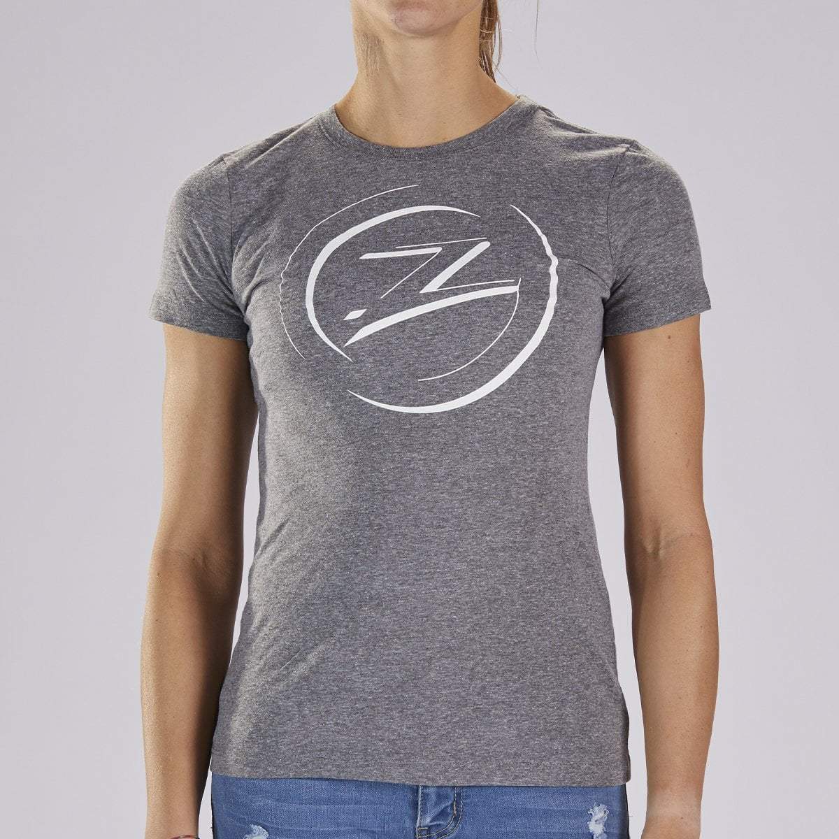 Women's Cotton Tee - Grey Heather "Circle Z"
