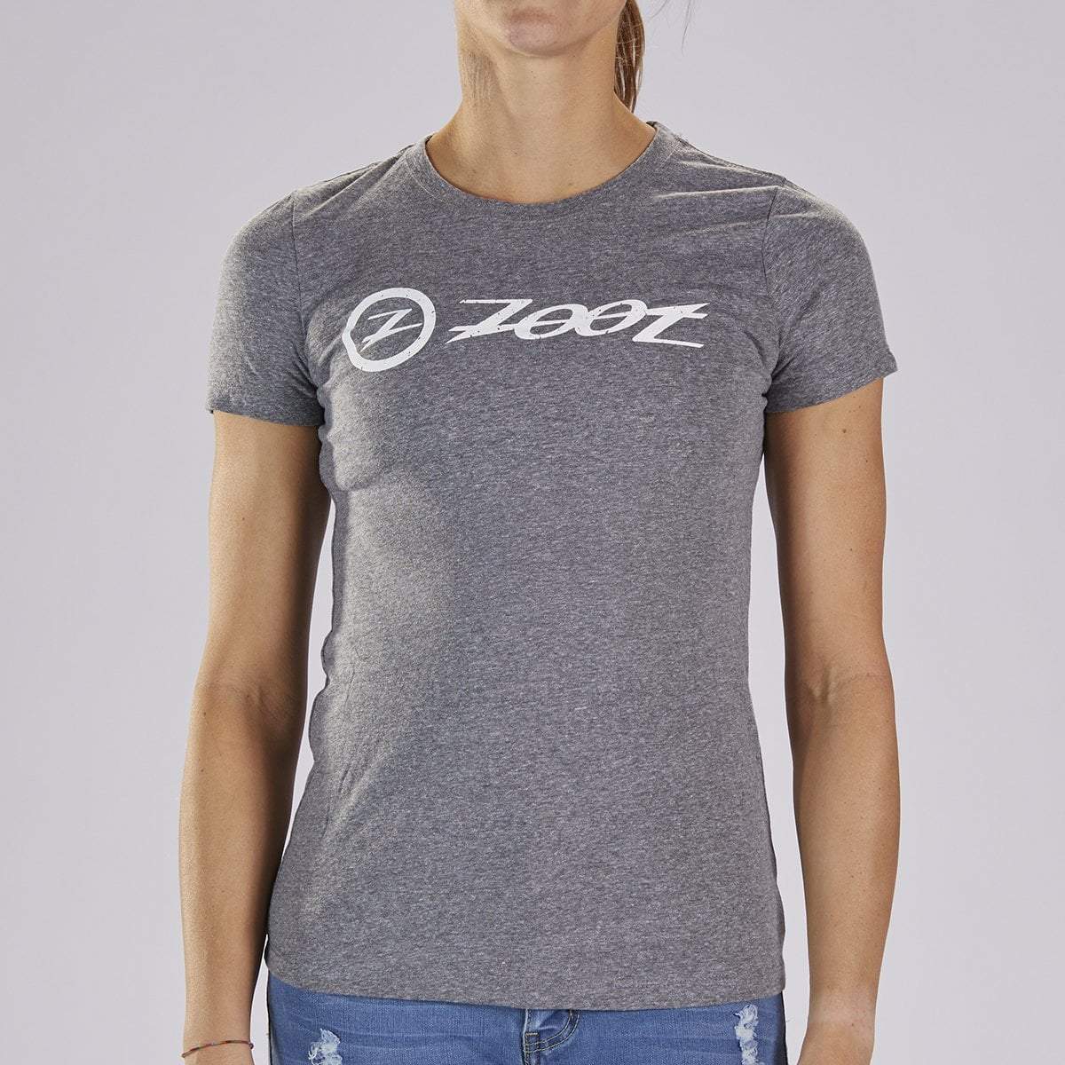 Women's Cotton Tee - Grey Heather "Combo Logo"