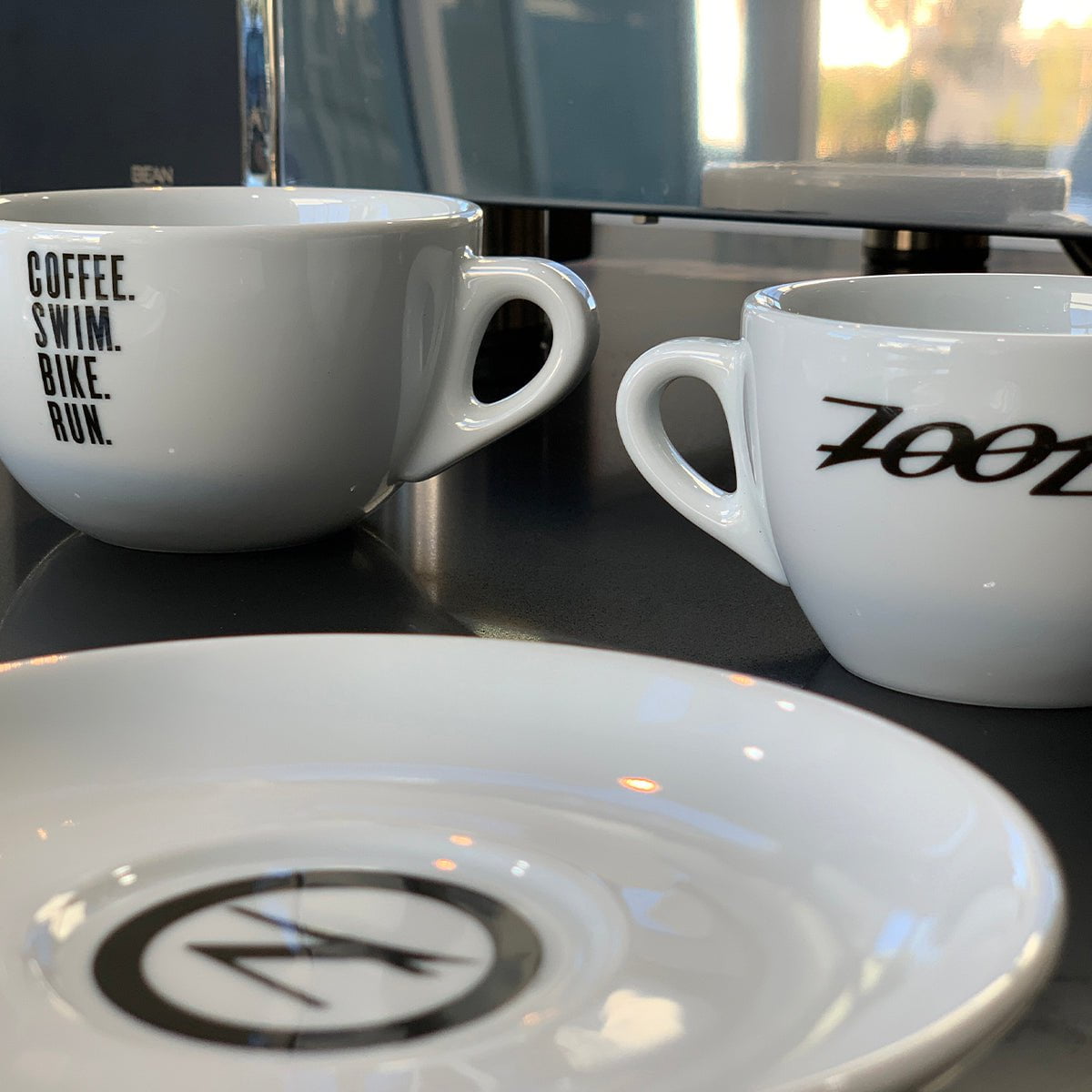 Zoot Sports LIFESTYLE ZOOT LOGO LATTE SAUCER - WHITE