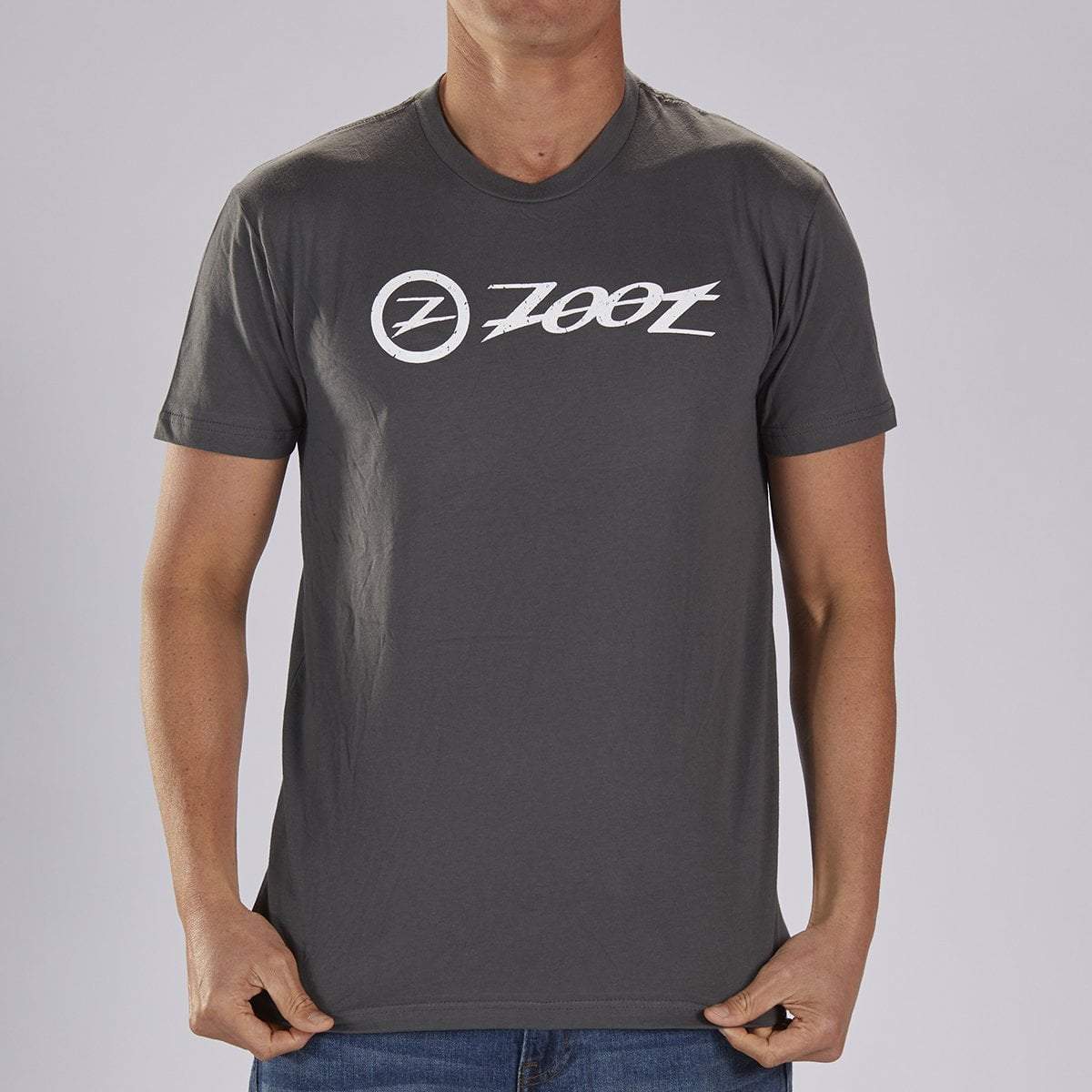 Men's Cotton Tee -  Charcoal  "Combo Logo"