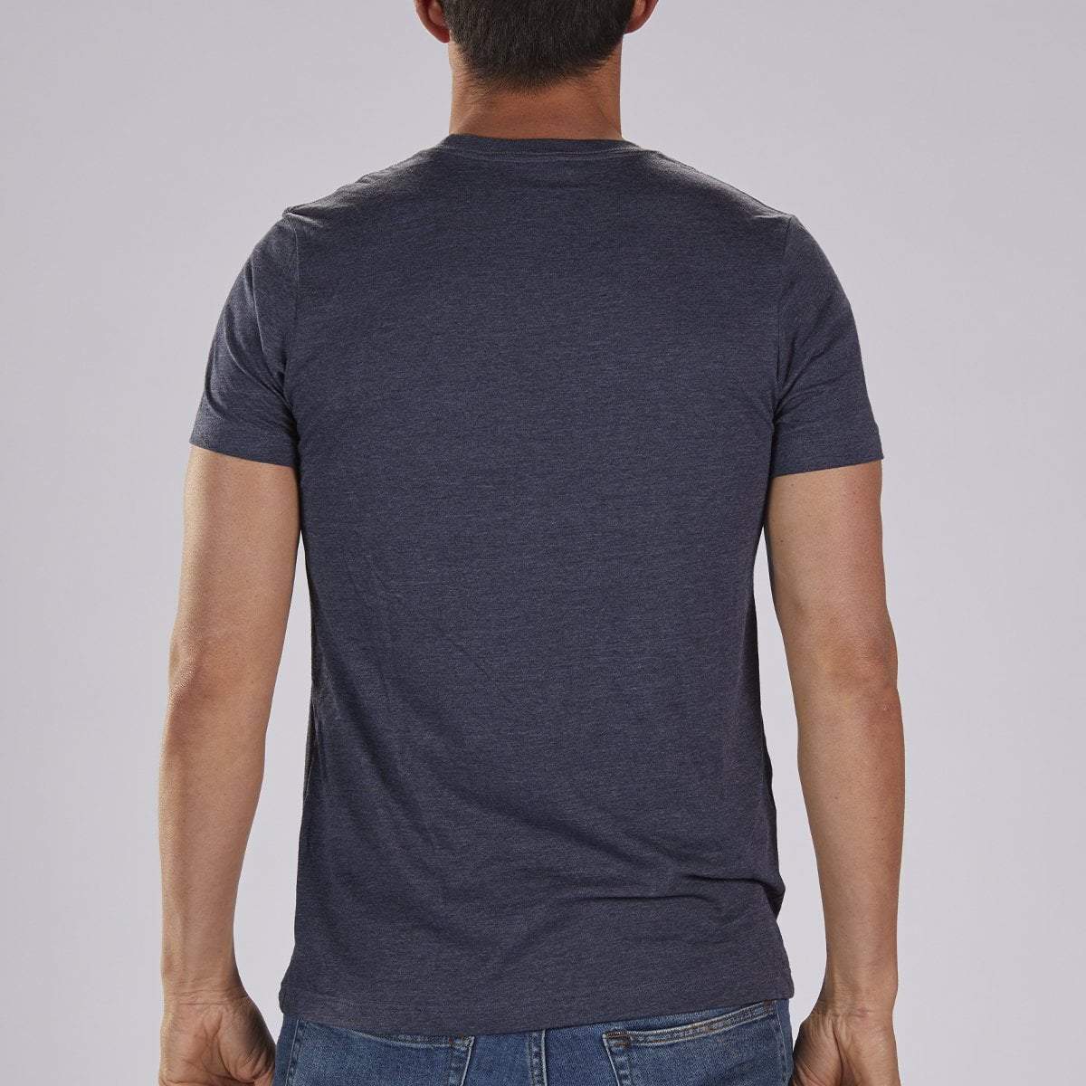 Men's Limited Edition Cotton Tee - Navy Heather "Zoot Island"