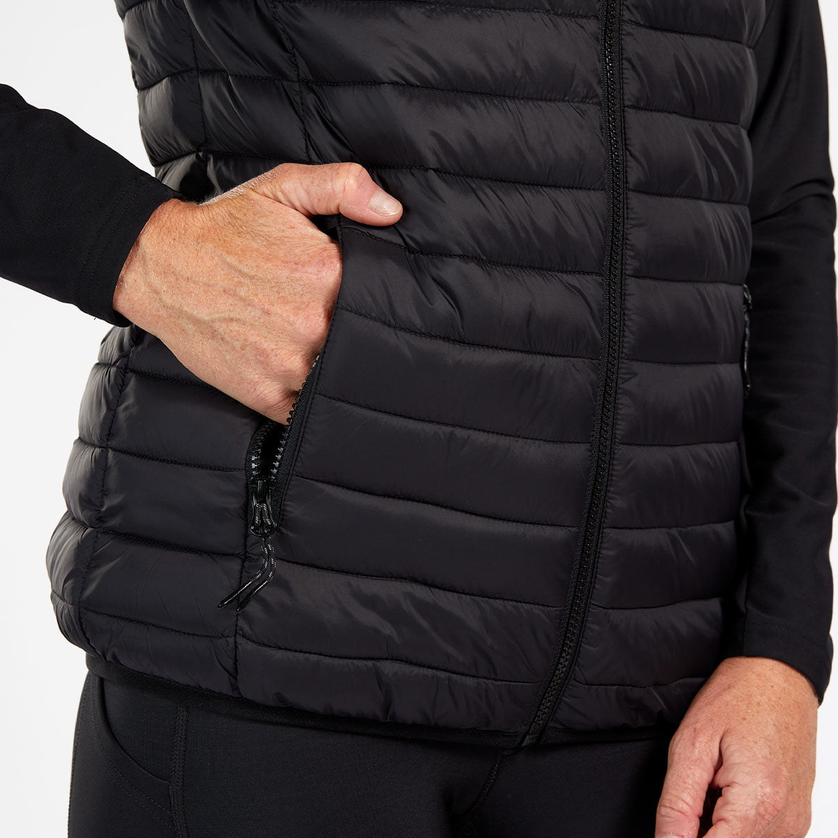 Zoot Sports PUFFER JACKET WOMENS ULTRA PUFF VEST  - BLACK