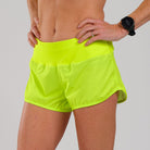 Zoot Sports RUN BOTTOMS Women's LTD Run 3" Short - Neon Yellow