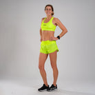 Zoot Sports RUN BOTTOMS Women's LTD Run 3" Short - Neon Yellow