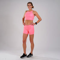 Zoot Sports RUN BOTTOMS Women's LTD Run Pulse Short - Neon Coral