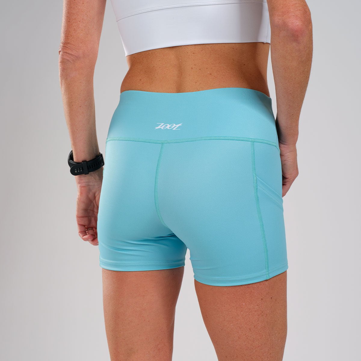 Zoot Sports RUN BOTTOMS Women's LTD Run Pulse Short - Turquoise